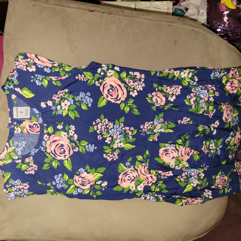 Dress Big Girls Carters Size 7 EUC